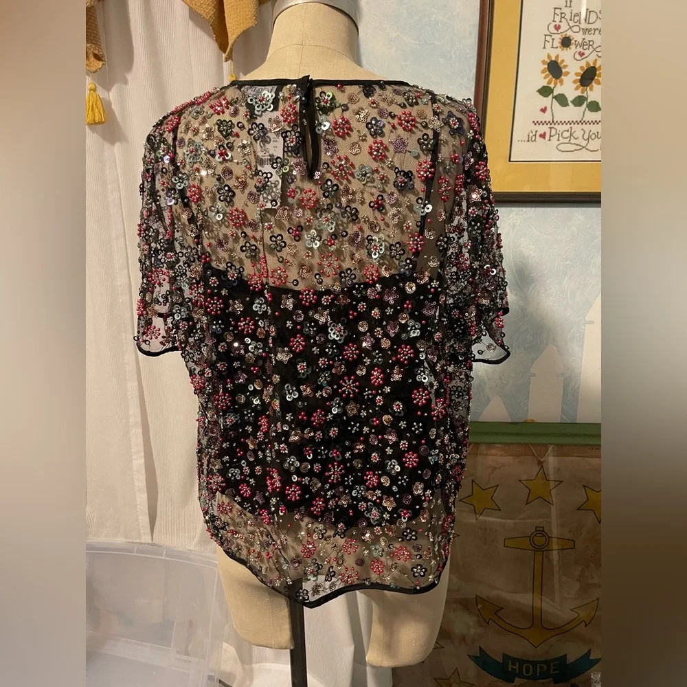 JCrew beaded collection top NWT - Picture 4 of 6